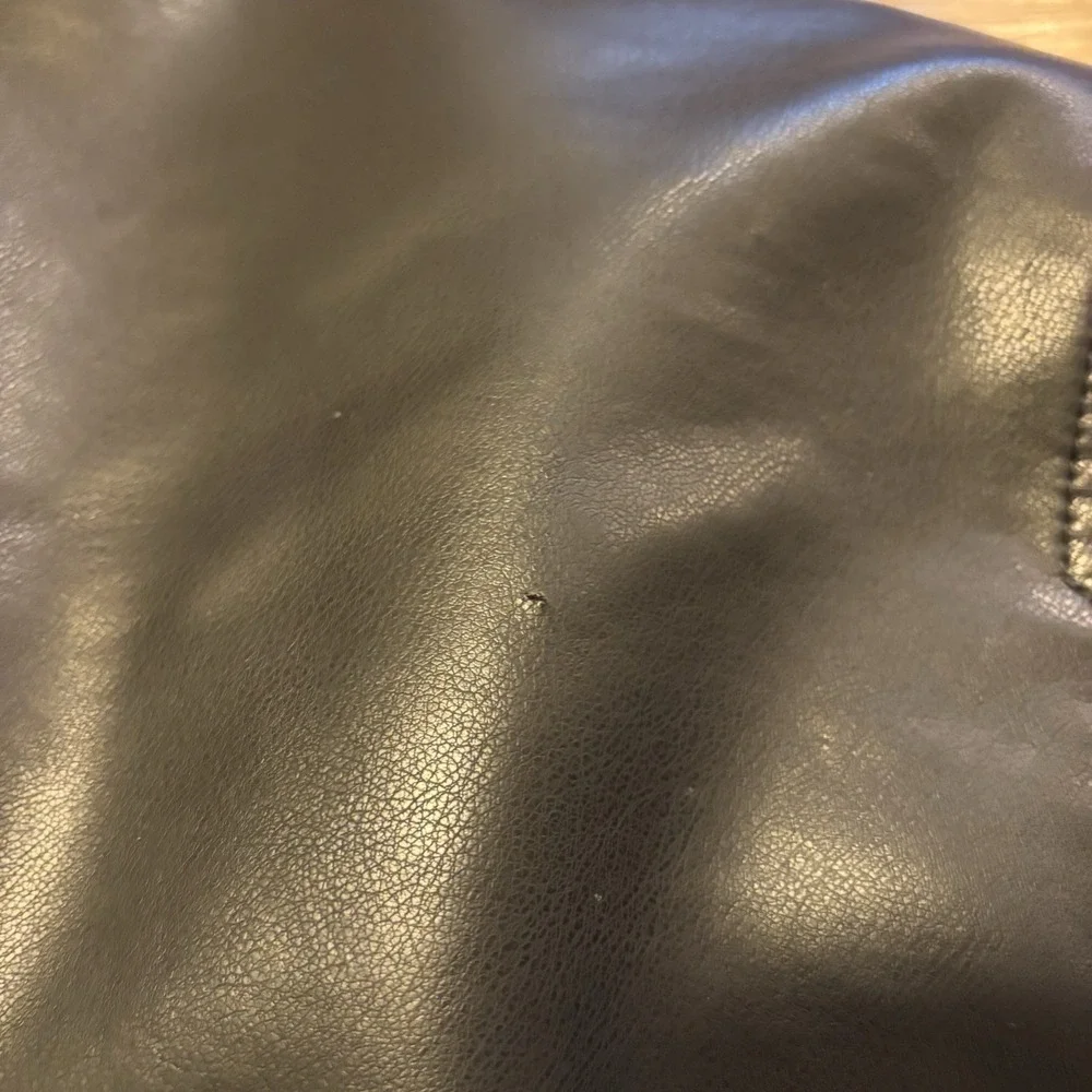 Robert Graham SAMPLE Bomber Jacket Men's M Black Faux Leather Fall 2024 RGF24R19